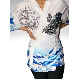 Dragon Breeze Wrap Front Kimono